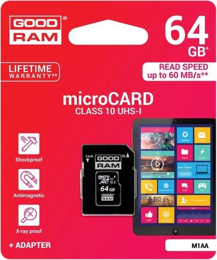 Goodram microSDHC 64GB class10 karta pamięci
