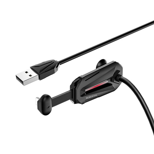 Borofone BU9 lightning kabel (gaming), 2A, 1,2m, czarny