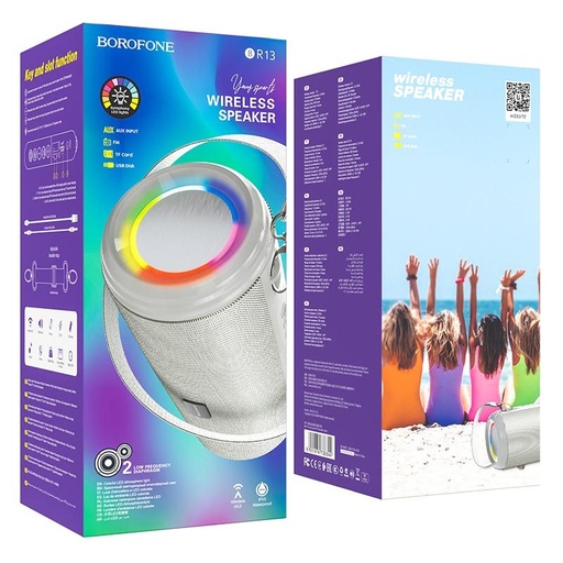 Borofone BR13 bezprzewodowy głośnik, BT V5.0, 5W, szary