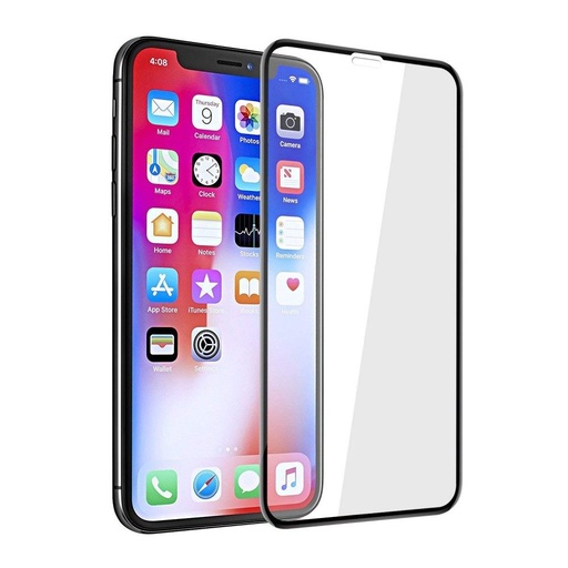Apple iPhone XR/11 5D szkło hartowane pełny na ekran, przezroczysty (czarny ramka)