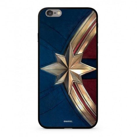 [MPCCAPMV11103] Apple iPhone 7 / iPhone 8 / iPhone SE 2020 / iPhone SE 2022 Marvel Captain Marvel 022 glass back cover case (Black)