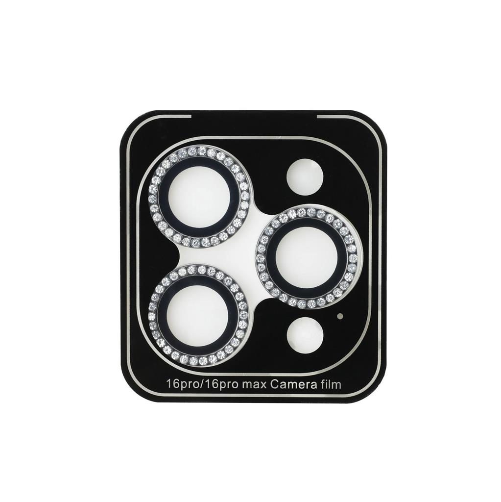 [GUCL163SGGS] Apple iPhone 16 Pro / Pro Max Guess Glitter lens protector (Silver) - GUCL163SGGS
