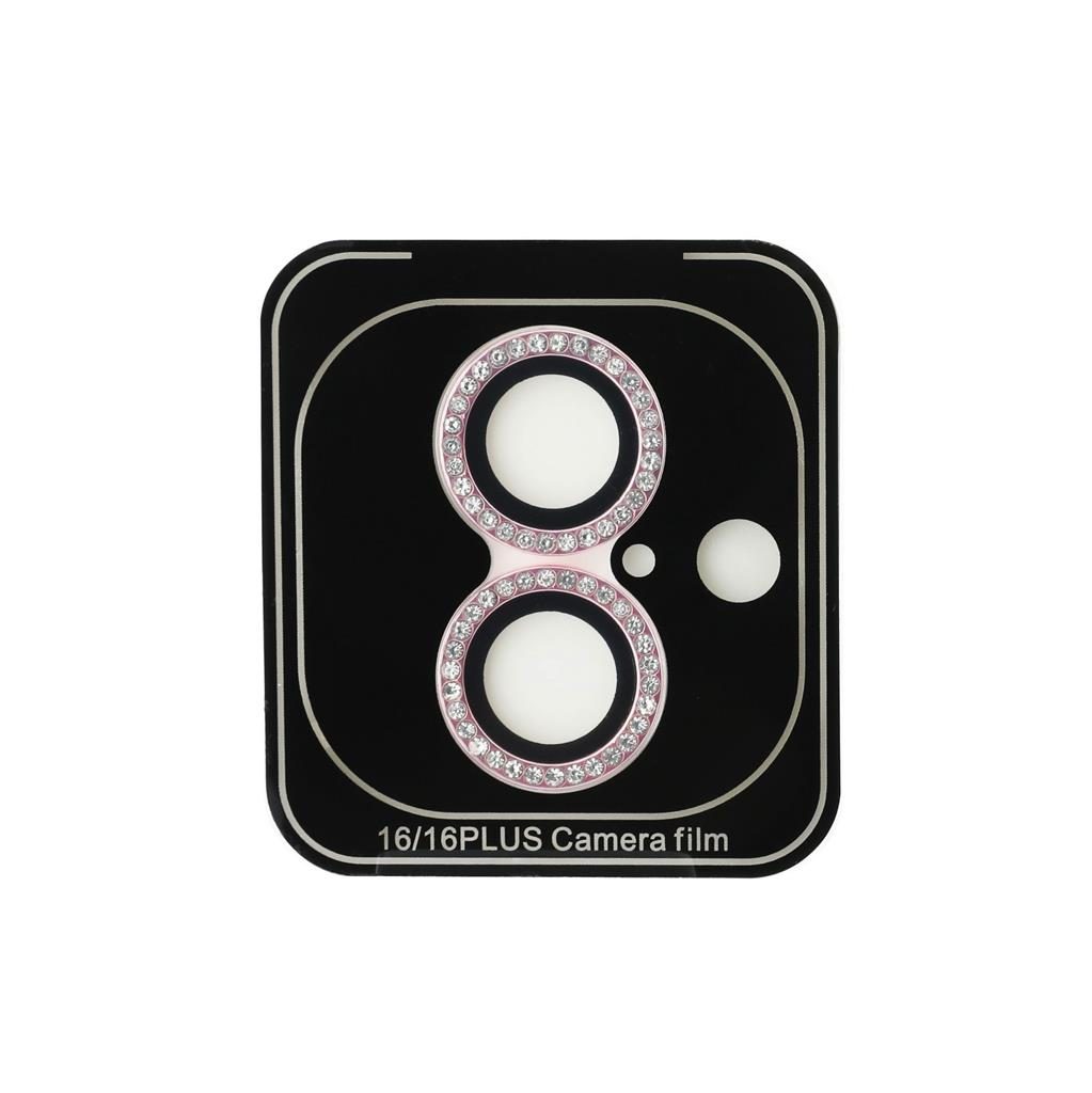 [GUCL162SGGP] Apple iPhone 16 / 16 Plus Guess Glitter lens protector (Pink) - GUCL162SGGP