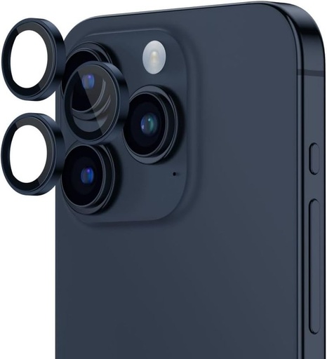Apple iPhone 15 Pro / iPhone 15 Pro Max Hoco eagle eye metal aparat szkło hartowane niebieski