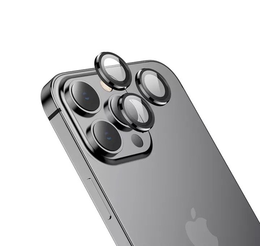 Apple iPhone 14 Pro (6.1) / 14 Pro Max (6, 7) Hoco eagle eye metal aparat szkło hartowane, czarny
