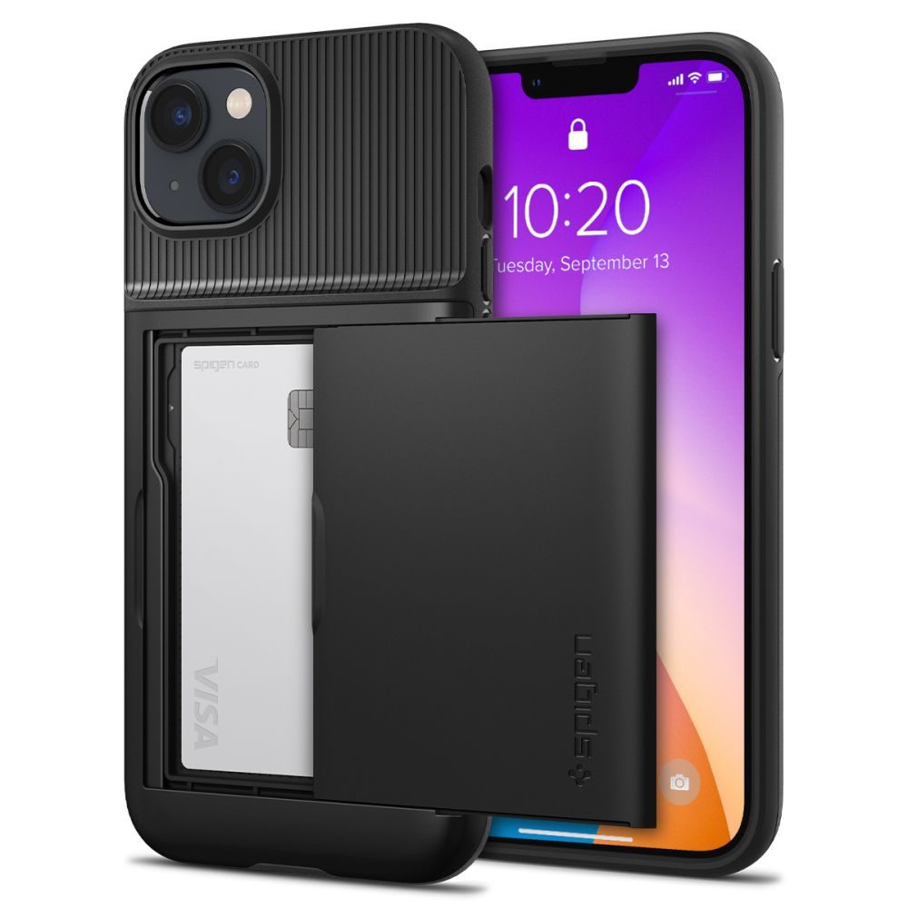 [8809811864243] Apple iPhone 14 Plus Spigen slim armor CS shockproof back cover case (Black)
