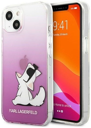Apple iPhone 13 Pro Karl Lagerfeld PC/TPU Choupette Eat etui (Różowy) – KLHCP13LCFNRCPI