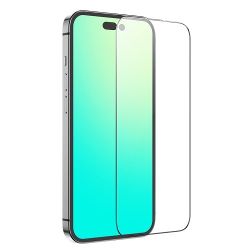 Apple iPhone 13 / 13 Pro / 14 / 16e Hoco full screen silk szkło hartowane pełny na ekran (Czarny)