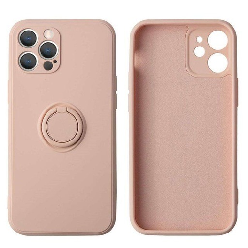 Apple iPhone 12 finger grip magnetyczny etui na plecki (Różowy)