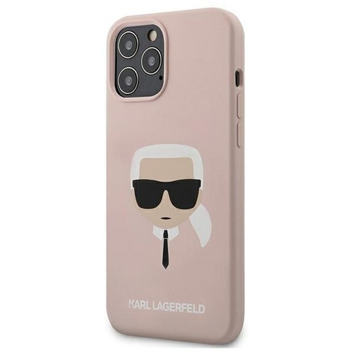 Apple iPhone 12 Pro Max Karl Lagerfeld faceplate premium etui na plecki (Różowy - KLHCP12LSLKHLP)