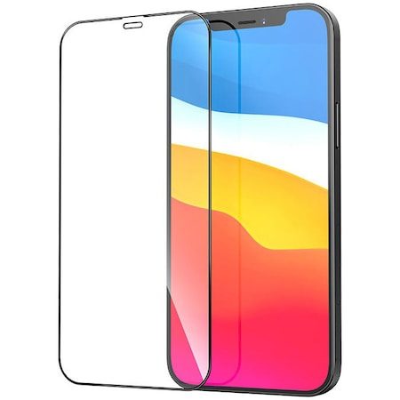Apple iPhone 12 Pro (6.1) Hoco full screen silk szkło hartowane pełny na ekran, czarny