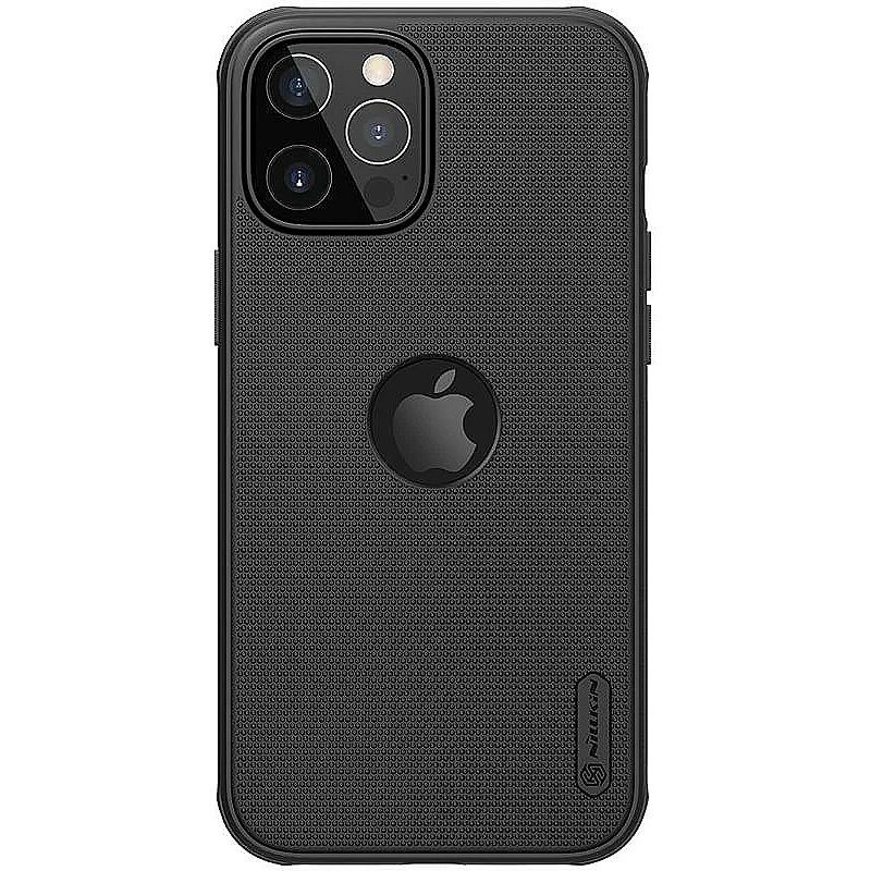 [6902048212183] Apple iPhone 12 / iPhone 12 Pro Nillkin Super Frosted Shield Pro back cover case (black)