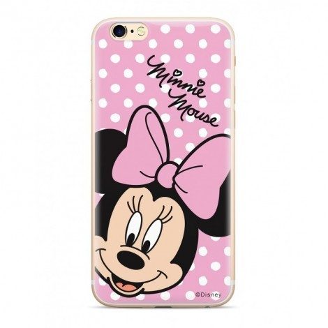 Apple iPhone 12 / iPhone 12 Pro Disney silicone Minnie 008 etui na plecki (Różowy)