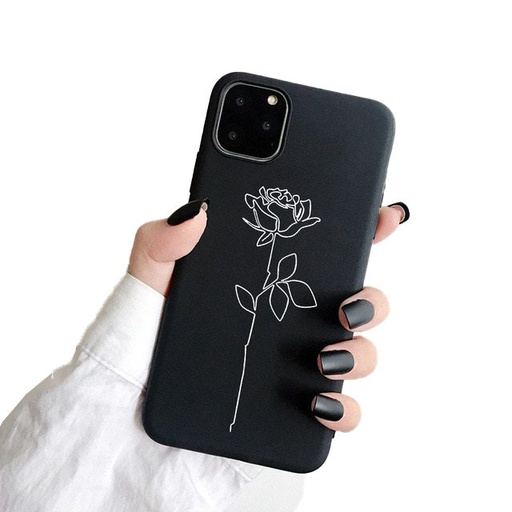 Apple iPhone 11 rose etui na plecki (Czarny)