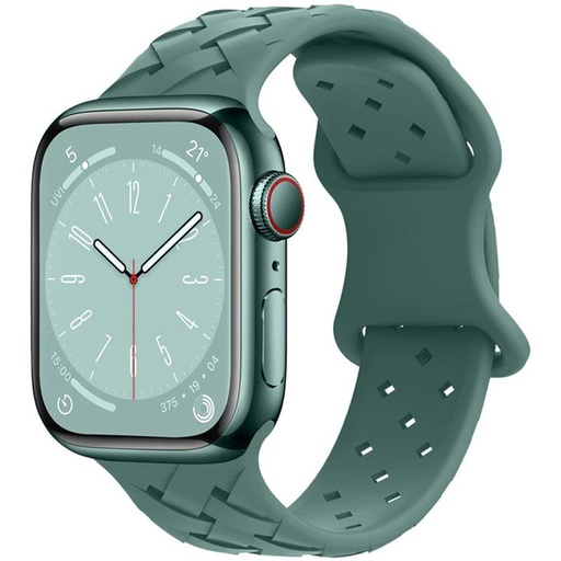 Apple Watch 42mm / Watch 44mm / Watch 45mm / Watch 49mm HOCO WA16 bamboo pasek sosnowy zielony