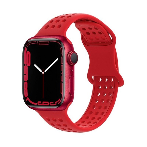 Apple Watch 42mm / Watch 44mm / Watch 45mm / Watch 49mm HOCO WA08 smartwatch pasek czerwony
