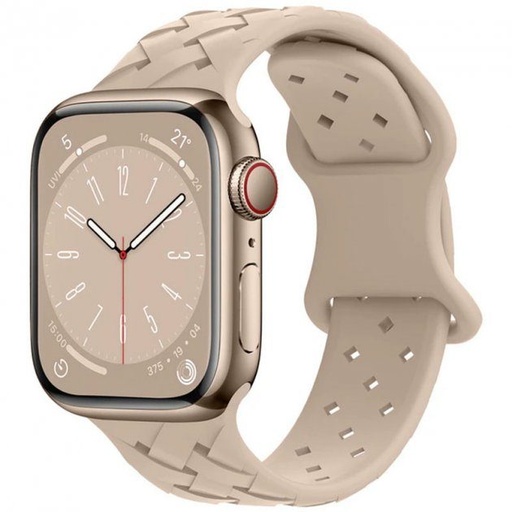 Apple Watch 38mm / Watch 40mm / Watch 41mm HOCO WA16 bamboo pasek beżowy