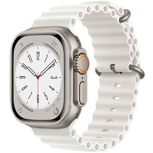 Apple Watch 38mm / Watch 40mm / Watch 41mm HOCO WA12 silikonowy pasek biały