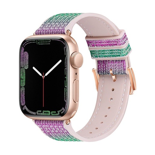 Apple Watch 38mm / Watch 40mm / Watch 41mm HOCO WA11 diamond smartwatch pasek fioletowy