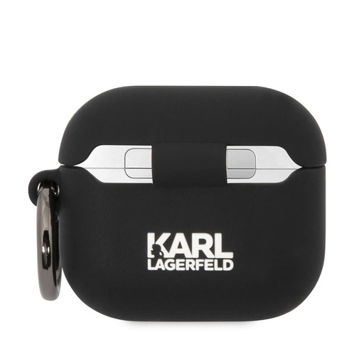 Apple AirPods 3 Karl Lagerfeld 3D Choupette głowica etui silikonowe (Czarny) – KLA3RUNCHK