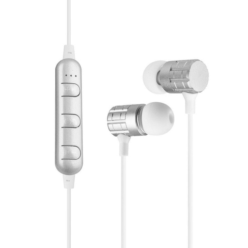 AWEI F1 bluetooth headset, srebrny