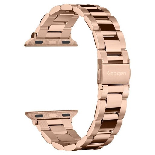 Apple Watch Series 1/2/3/4/5/6(38/40mm) Spigen modern fit nierdzewny stal pasek, różowe złoto