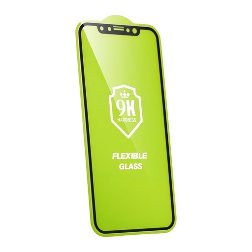 Apple iPhone 13 Mini 5D elastyczny hybrid szkło hartowane, przezroczysty (czarny ramka)