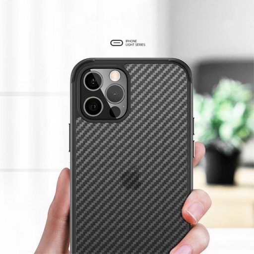 Apple iPhone 13 Pro Sulada carbon fiber etui na plecki (Czarny)