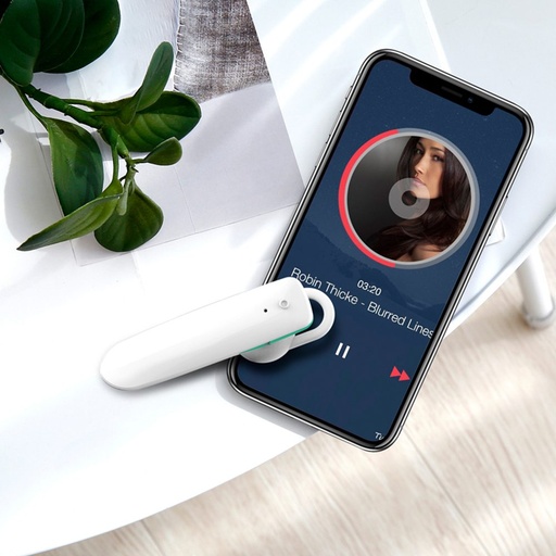 XO B29 bluetooth headset, BT v4.2, 2,5 godzinny muzyka/połączenie, Micro USB ładowanie, biały