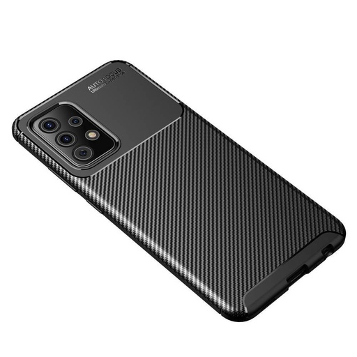 Samsung Galaxy A52 4G/A52 5G/A52s 5G carbon fiber silikonowy etui na plecki (Czarny)