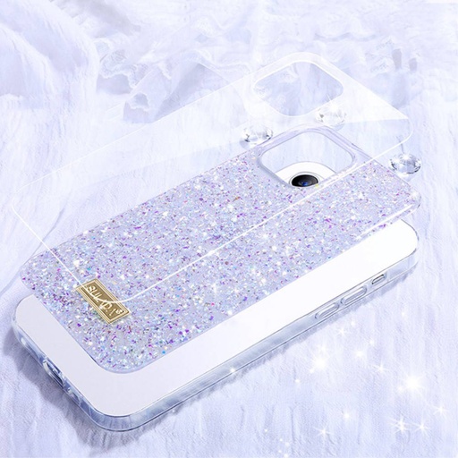 Apple iPhone 12/12 Pro Sulada luminous glitter etui na plecki (Fioletowy)