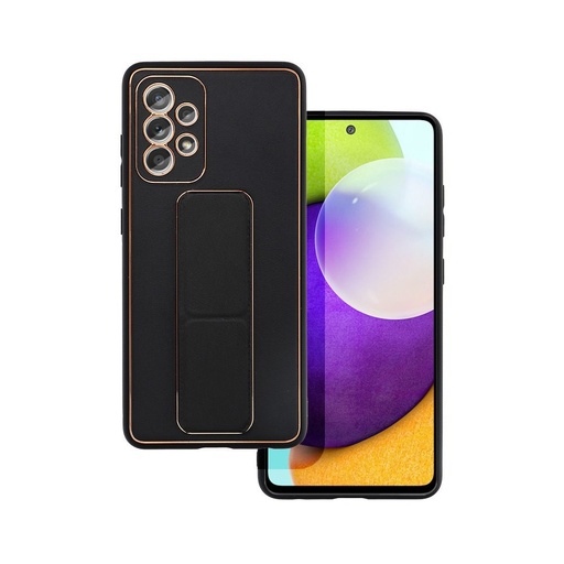 Samsung Galaxy A52 4G/A52 5G/A52s 5G skóra etui ochronne wysuwany ze stojakiem, magnetyczny uchwyt samochodowy kompatybilny (Czarny)