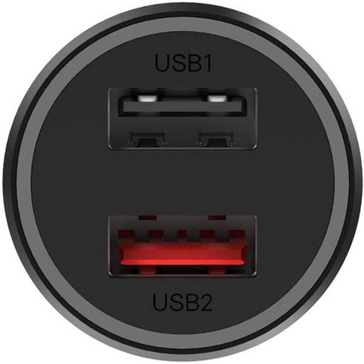 Xiaomi MI samochodowy szybka ładowarka 37W (2 USB port), czarny