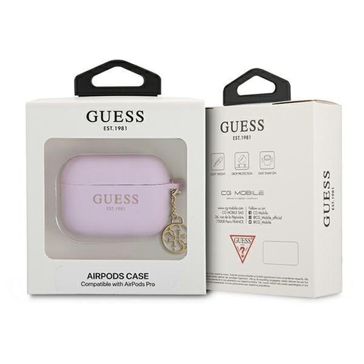 AirPods 3 Guess 4G Charms etui (Fioletowy) - GUA3LSC4EU