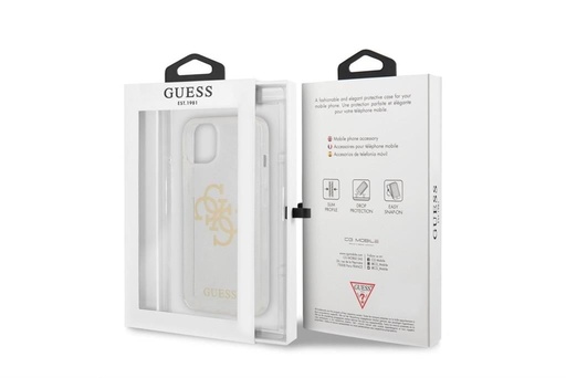 Apple iPhone 13 Guess TPU Big 4G Full Glitter etui (Przezroczysty) – GUHCP13MPCUGL4GTR