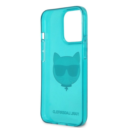 Apple iPhone 13 mini Karl Lagerfeld Choupette Head etui (Niebieski) – KLHCP13SCHTRB