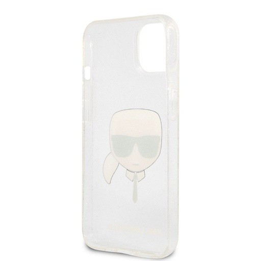 Apple iPhone 13 mini Karl Lagerfeld Karl Glitter etui (Srebrny) – KLHCP13SKHTUGLS