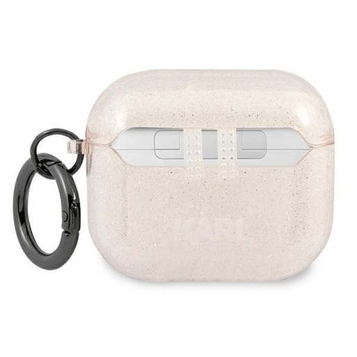 Apple AirPods 3 Karl Lagerfeld Choupette Glitter etui (Złoty) – KLA3UCHGD