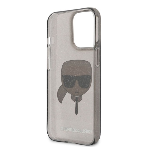 Apple iPhone 13 mini Karl Lagerfeld Karl Glitter etui (Czarny) – KLHCP13SKHTUGLB