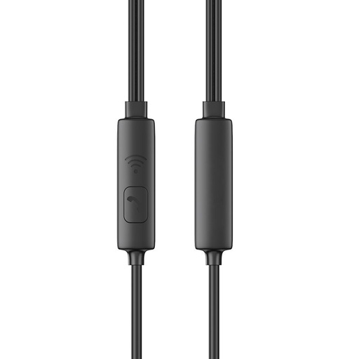 Borofone BM61 przewodowy headset, 3.5mm jack ze złączem, czarny