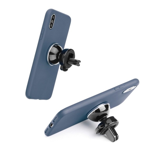 Samsung Galaxy S22 Plus liquid silicone magnetyczny uchwyt samochodowy kompatybilny etui na plecki, (Niebieski)