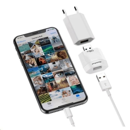 Photofast iOS 128GB Photocube smart do ratowania danych, Biały