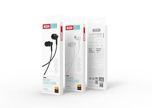 XO EP33 przewodowy słuchawki, z mikrofonem, 3,5mm Jack ze złączem, biały