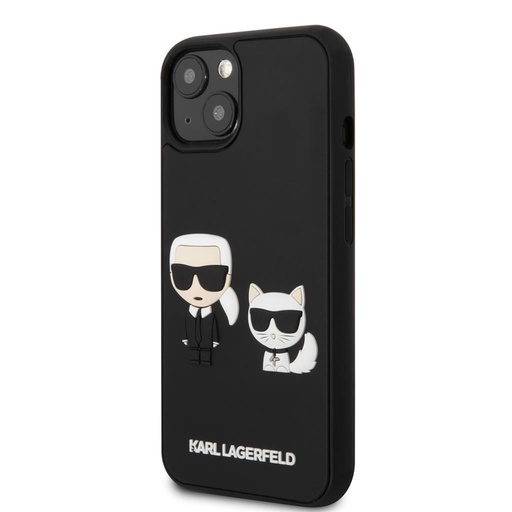 Apple iPhone 13 Karl Lagerfeld & Choupette 3D etui (Czarny) – KLHCP13M3DRKCK