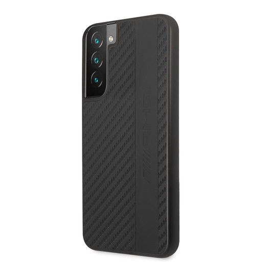 Samsung Galaxy S22 AMG karbon wzorzysty silikonowy etui na plecki (Czarny) - AMHCS22SBLSCA