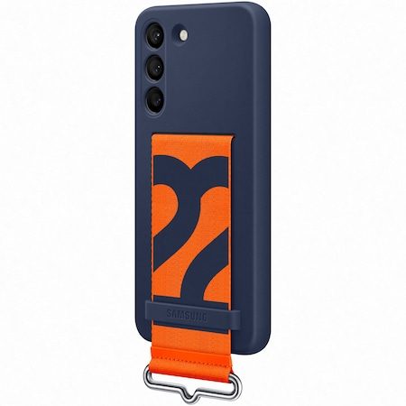 Samsung Galaxy S22 Silicone Cover etui z paskiem (Niebieski)