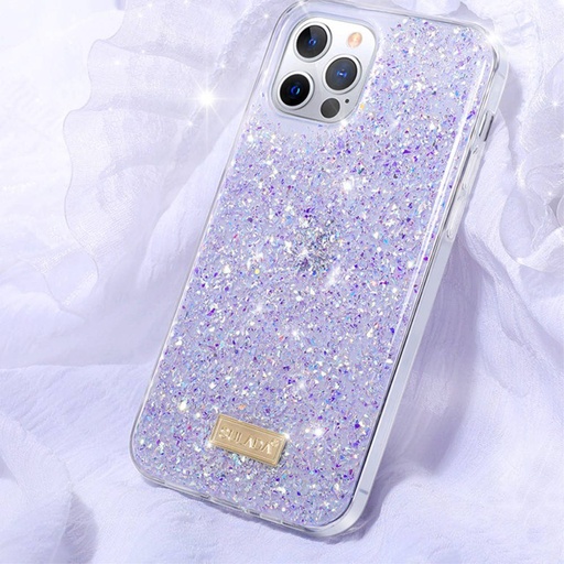 Apple iPhone 13 Mini Sulada luminous glitter etui na plecki (Fioletowy)