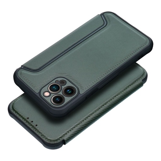 Samsung Galaxy A33 5G Razor magnetyczny wstrząsoodporny etui z klapką (Ciemnozielony)