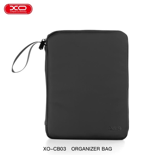 XO CB03 torba 10,9" z przekątną ekranu posiadający do tabletu, wewnętrzny z kieszenią a różne akcesoria do przechowywania (Czarny)