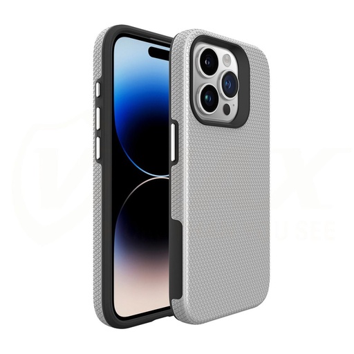 Samsung Galaxy A55 Vmax Triangle etui na plecki Srebrny